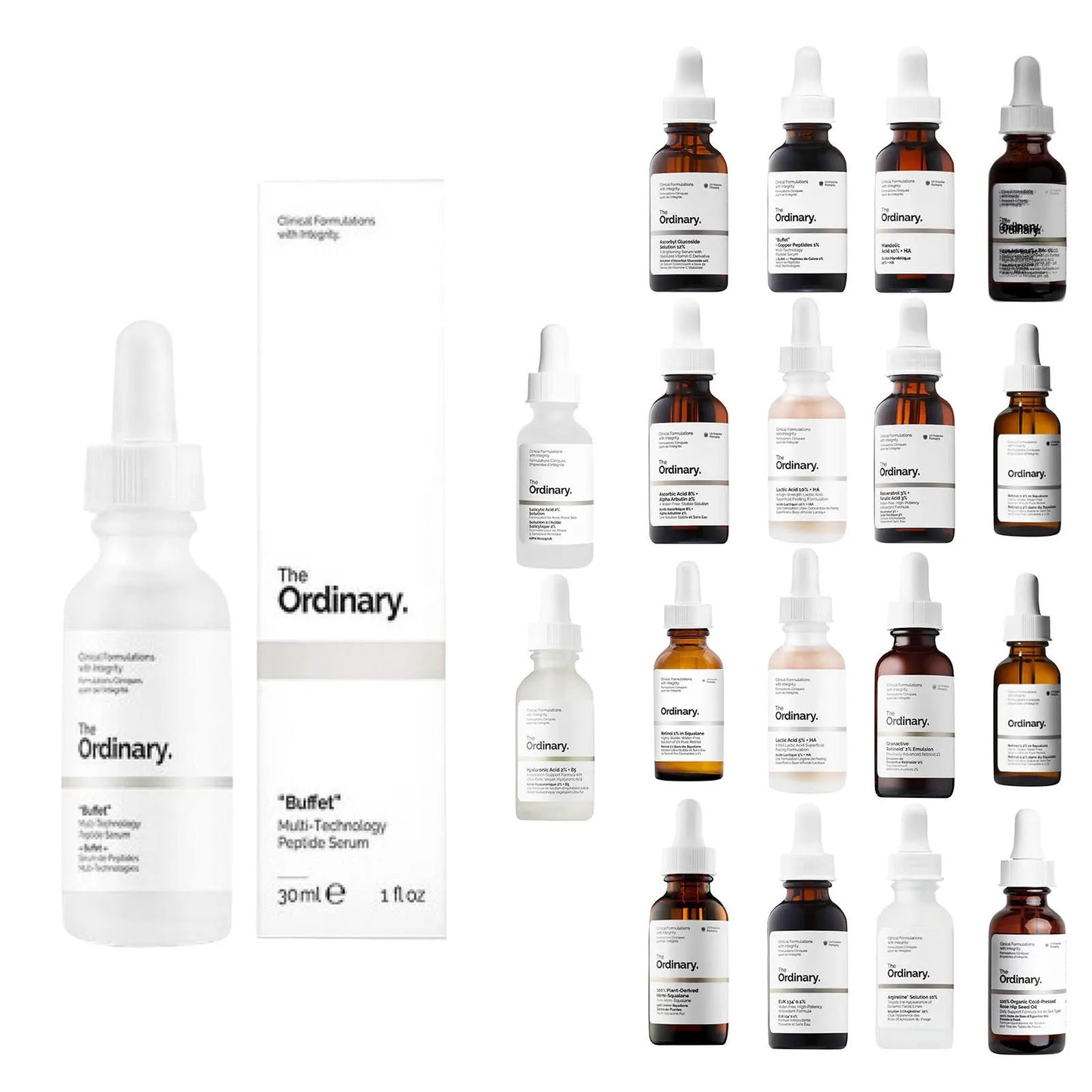 The Ordinary Multi-Effect Liquid – 30ml, Removes Eye Particles, Fades Fine Lines, and Improves Facial Skin