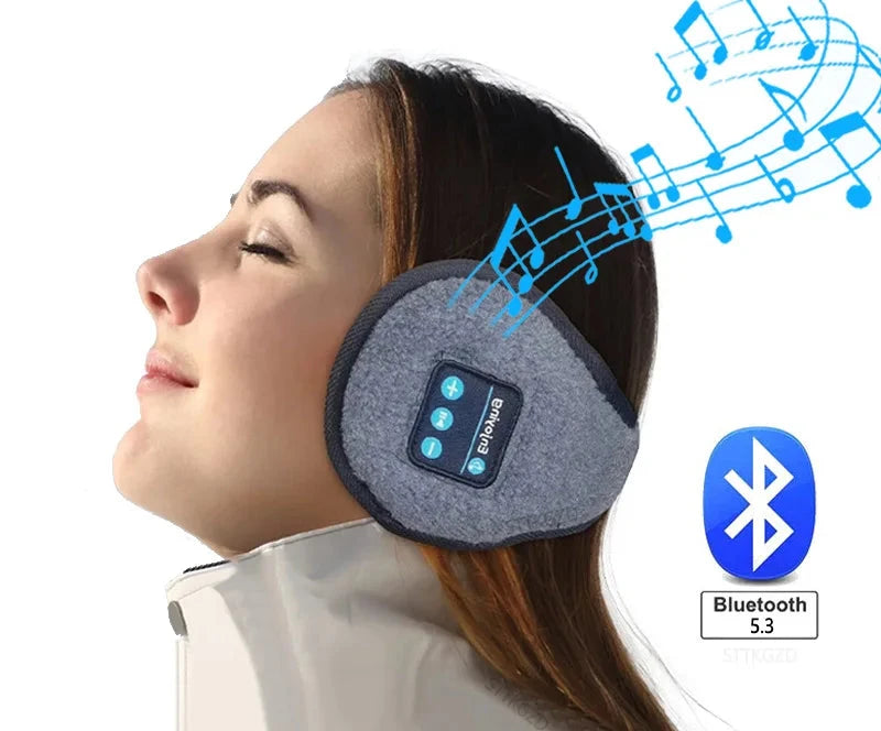 Wireless Bluetooth Ear Muffs Headphones – Winter Earmuffs with Built-in Music Earphones